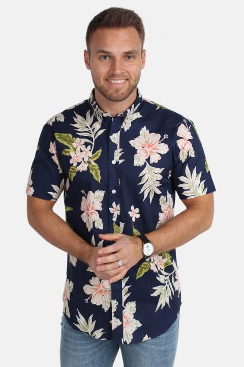 Kronstadt Johan Exotic S/S Chemises Navy