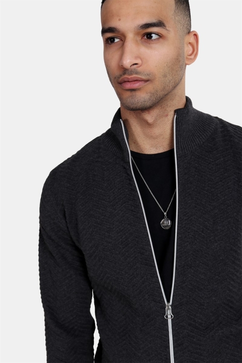 Kronstadt Carlo Zip Tricot Charcoal