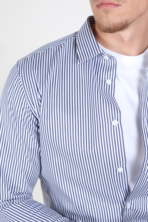 Selected Slim Pelle Chemises Dark Blue