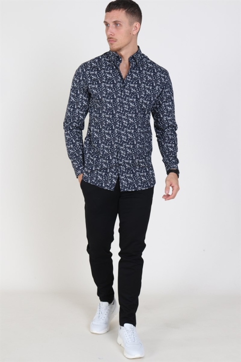 Jack & Jones Focus Paisley Chemises Navy Blazer
