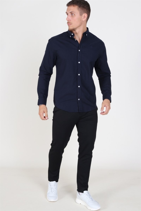 Kronstadt Johan Oxford Washed Chemises Navy