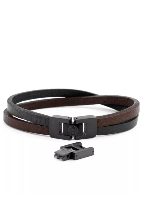 Lucleon Læder Bracelet Sort/Brun