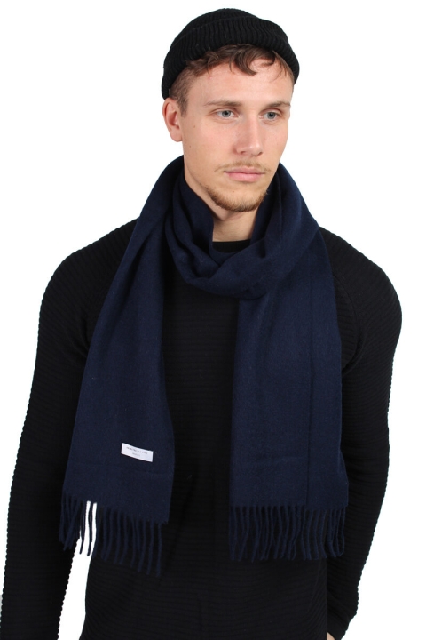 Selected Tope Wool Éncharpes Dark Navy