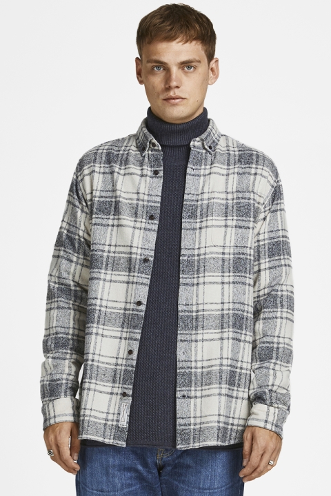 Jack & Jones CLASSIC DENVER Chemises Almond Milk SLIM FIT