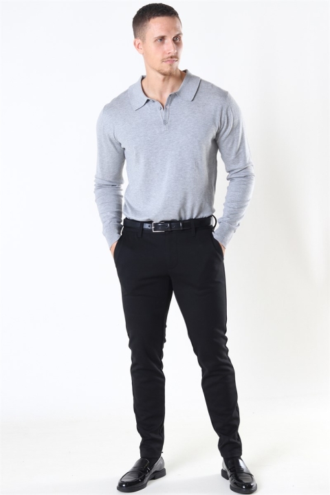 Jeff Acheletta Polo Tricot Light Grey Mix