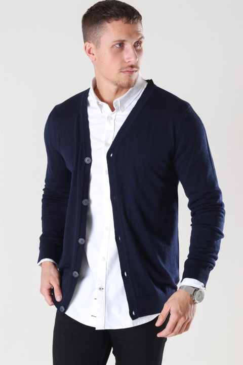 Kronstadt Johannes Merino Tricot Cardigan Navy