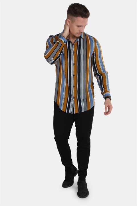 Solid Tinder L/S Chemises Chinese Yellow