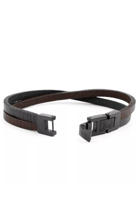 Lucleon Læder Bracelet Sort/Brun