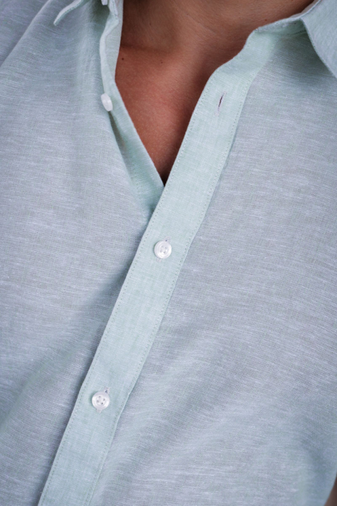 ONLY & SONS Caiden LS Linen Shirt Cashmere Blue