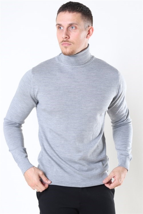 Clean Cut Copenhagen Merino Wool Roll Tricot Light Grey Mel