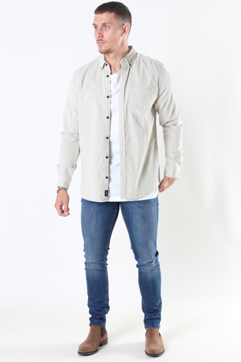 Only & Sons Bennet LS Reg Baby Cord Chemises Pelican