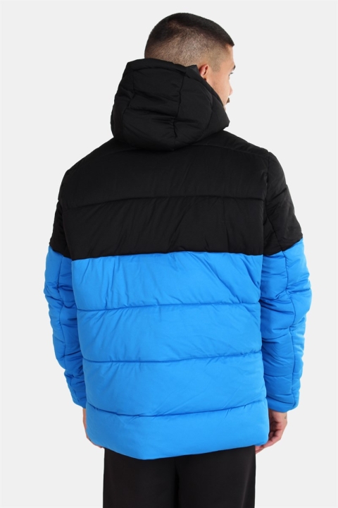 Urban Classics TB2425 Hooded 2-Tone Puffer Veste Bright Blue/Black