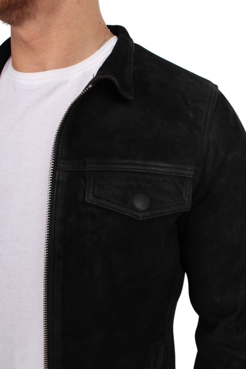 Just Junkies Rolf Suede Veste Black