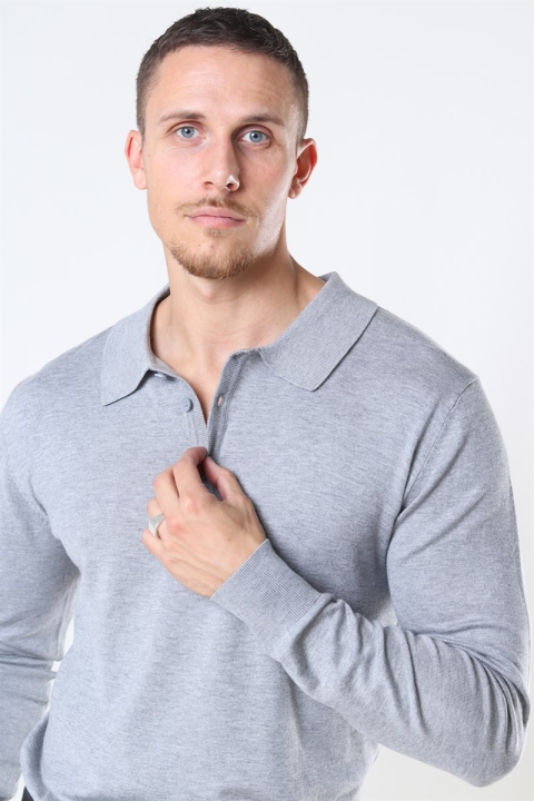 Jeff Acheletta Polo Tricot Light Grey Mix