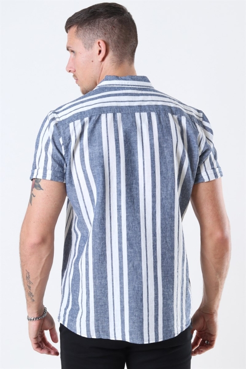 Clean Cut Sälen 146 SS Chemises Blue/Off White