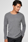 Selected Rocky Crew Neck Tricot Medium Grey Melange