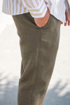 Selected Brody Linen Pants Forest Night