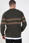 Only & Sons Cesco 5 Struc Stripe Tricot Forest Night