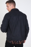 Solid Cool Faux Wool Veste Dark Grey Melange