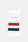 WoodBird Tennis Chaussettes White/Navy/Red