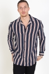 Solid Harris LS Cuba Stripe Chemises Inginia Blue