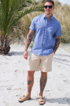 Selected Regular Brody Linen Shorts Incense