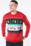 Only & Sons Xmas 7 Funny Top Tricot Pompeian Red
