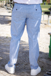 Jack & Jones Riviera Linen Trouser Nautical Blue