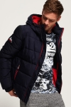 Superdry Sports Puffer Veste Navy/Bright Red