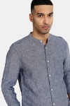 Only & Sons Luke LS Linen Mandarine Chemises Dress Blues