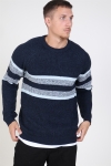 Only & Sons Cesco 5 Struc Stripe Tricot Dress Blues