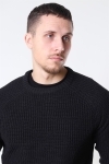 Only & Sons Kelvin 5 Struc Crew Neck Tricot Black