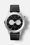 Triwa Slate Nevil Montres Black Sewn Classic Silver