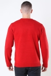 Only & Sons Xmas 7 Funny Front Badge Tricot Pompeian Red