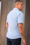 ONLY & SONS Caiden SS Linen Shirt Cashmere Blue