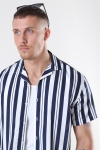 Clean Cut Bowling 6 SS Chemises White/Navy