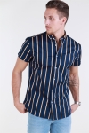 Clean Cut Sälen 127 SS Chemises Navy/Honey Mustard