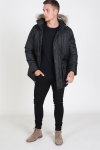 Solid Decker Parka Veste Black