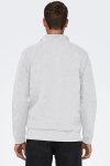 ONLY & SONS Ceres Half Zip Sweat Super Light Grey Melange