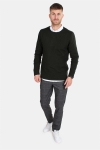 Clean Cut Aberdeen Crew Neck Tricot Dark Green Melange