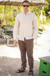 Selected Slim Sun Linen Shirt LS Pure Cashmere