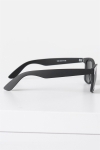 Fashion 1398 Wayfarer des lunettes de soleil Black Rubber Grey Lens