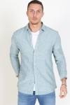 Only & Sons Caiden LS Solid Linen Chemises Posy Green