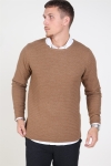 Clean Cut Aberdeen Crew Neck Tricot Warm Sand Melange