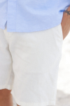Selected Regular Brody Linen Shorts Cloud Dancer