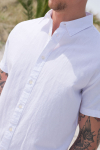 Selected Regular New Linen Shirt SS White