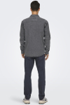 ONLY & SONS Bane Regular Fit Denim Shirt Light Grey Denim