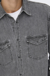 ONLY & SONS Bane Regular Fit Denim Shirt Light Grey Denim