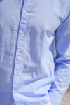 Selected Slim Sun Linen Shirt LS Cashmere Blue / White