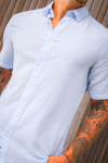 ONLY & SONS Caiden SS Linen Shirt Cashmere Blue